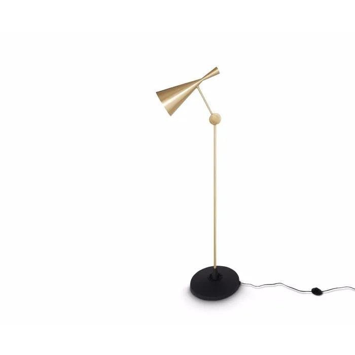 Fully Adjustable Transitional Brass  table floor lamps with Indian hammered brass texture