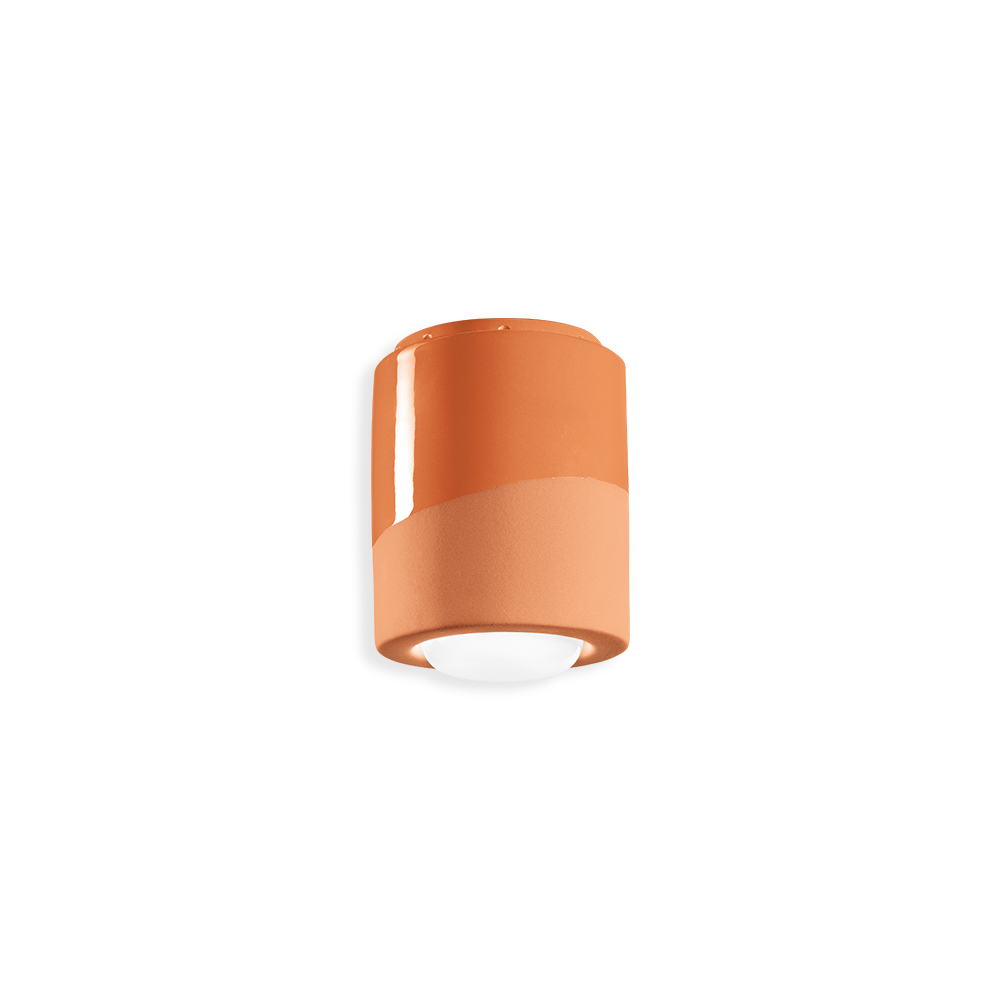 Orange Small ceiling light for task lighting or study