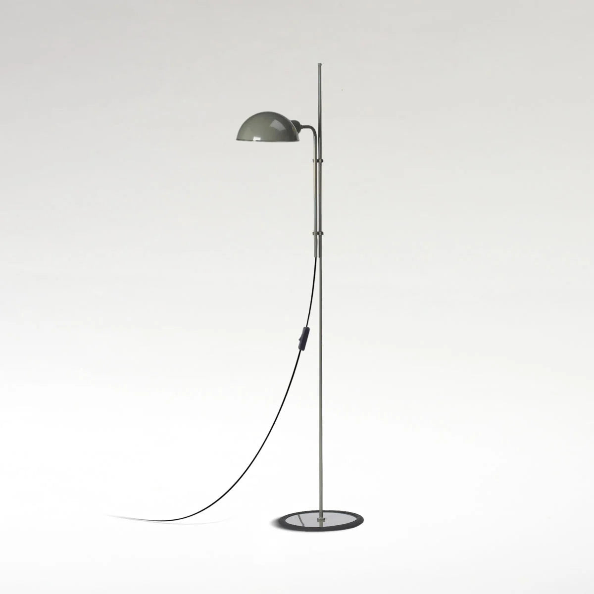 Moss grey contemporary style Reading task  floor lamp by Marset 