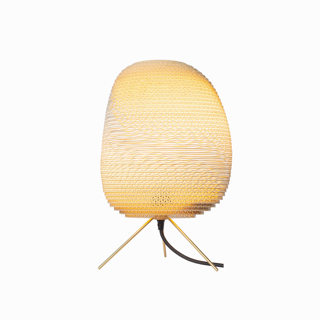 Blonde  sustainable table lamp Scrapligth