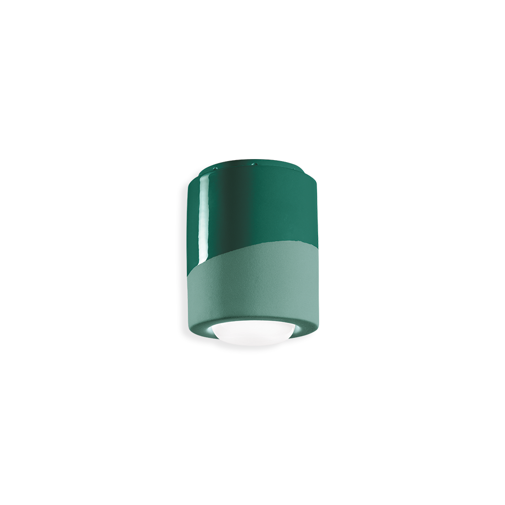 Green Small ceiling light for task lighting or study