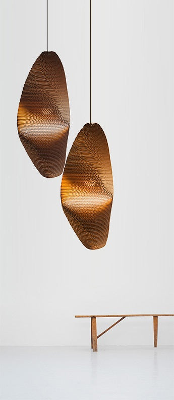 Brown Sustainable pendant light by Graypants