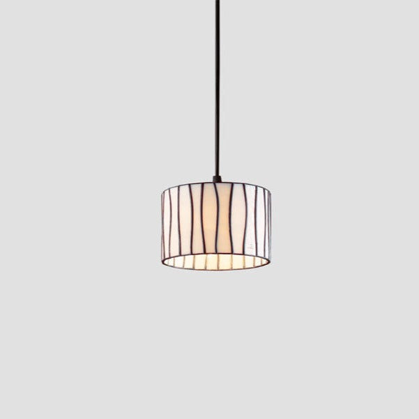 Small Glass Striped pendant light for Traditional interior Design