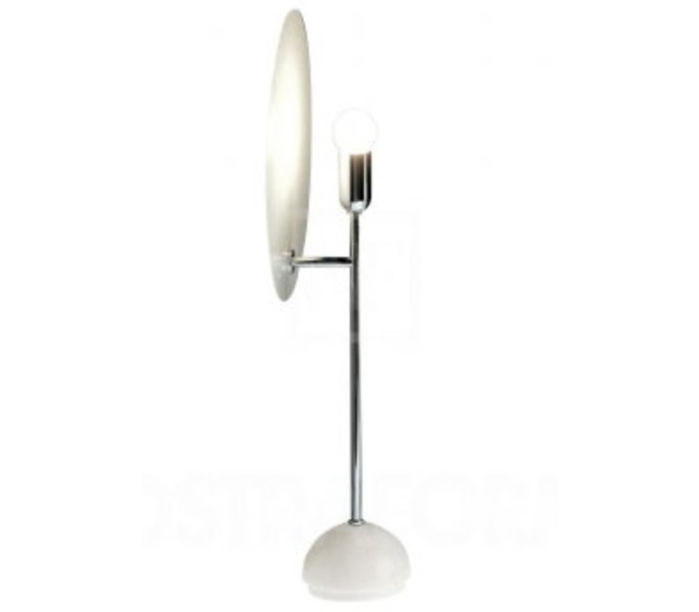 metal white table lamp flat
