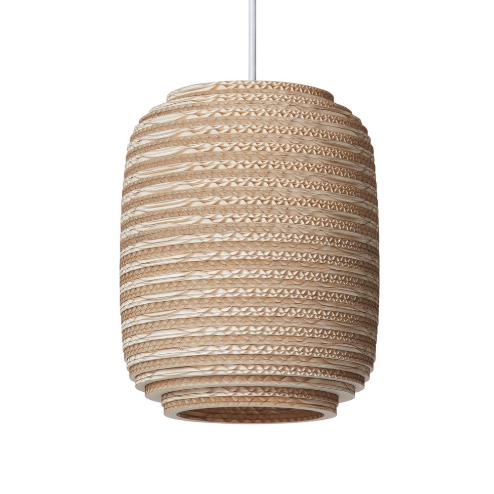 Blonde Sustainable hanging pendant light by Scraplights, Graypants 