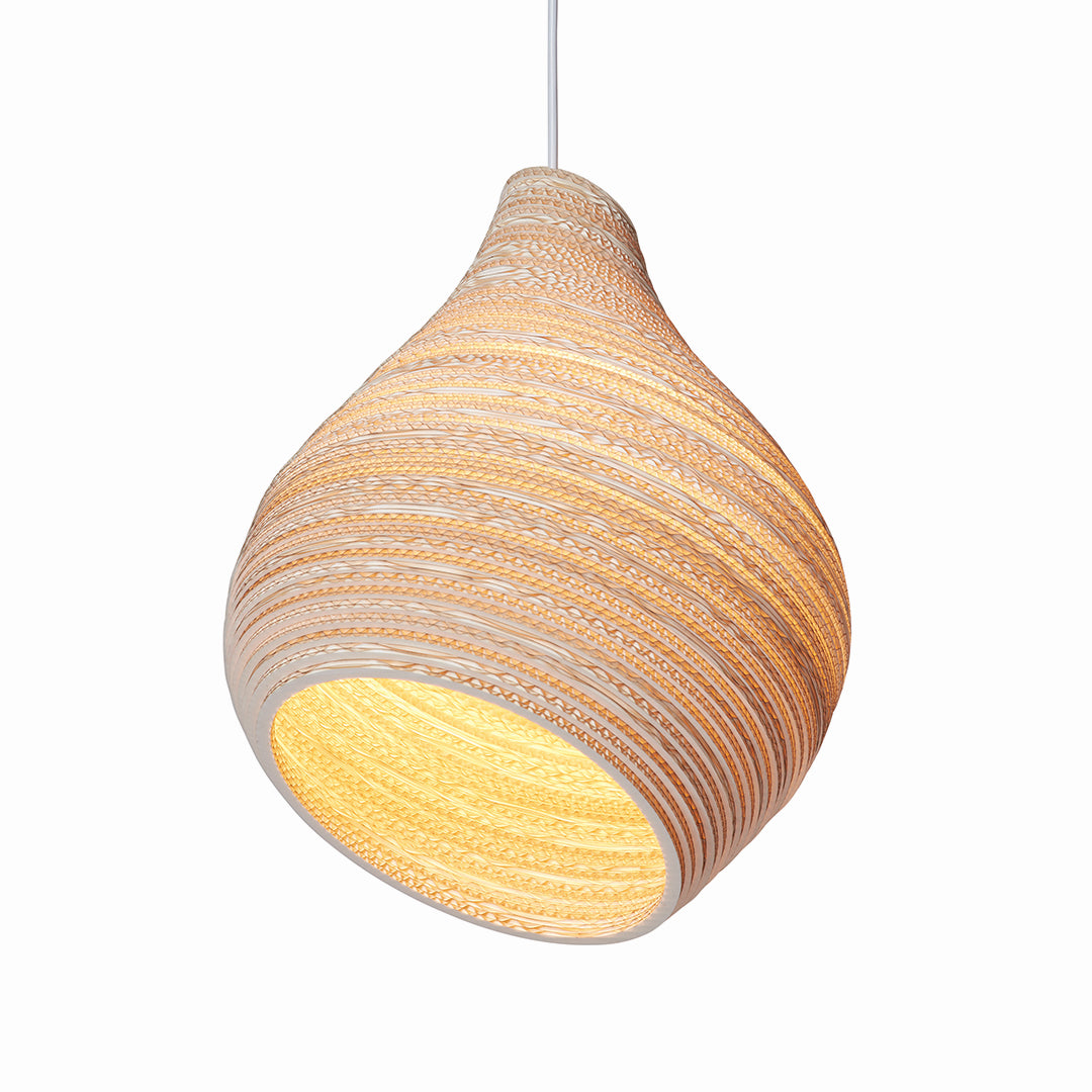 Recycled sustainable Cardboard Lights by Scraplights