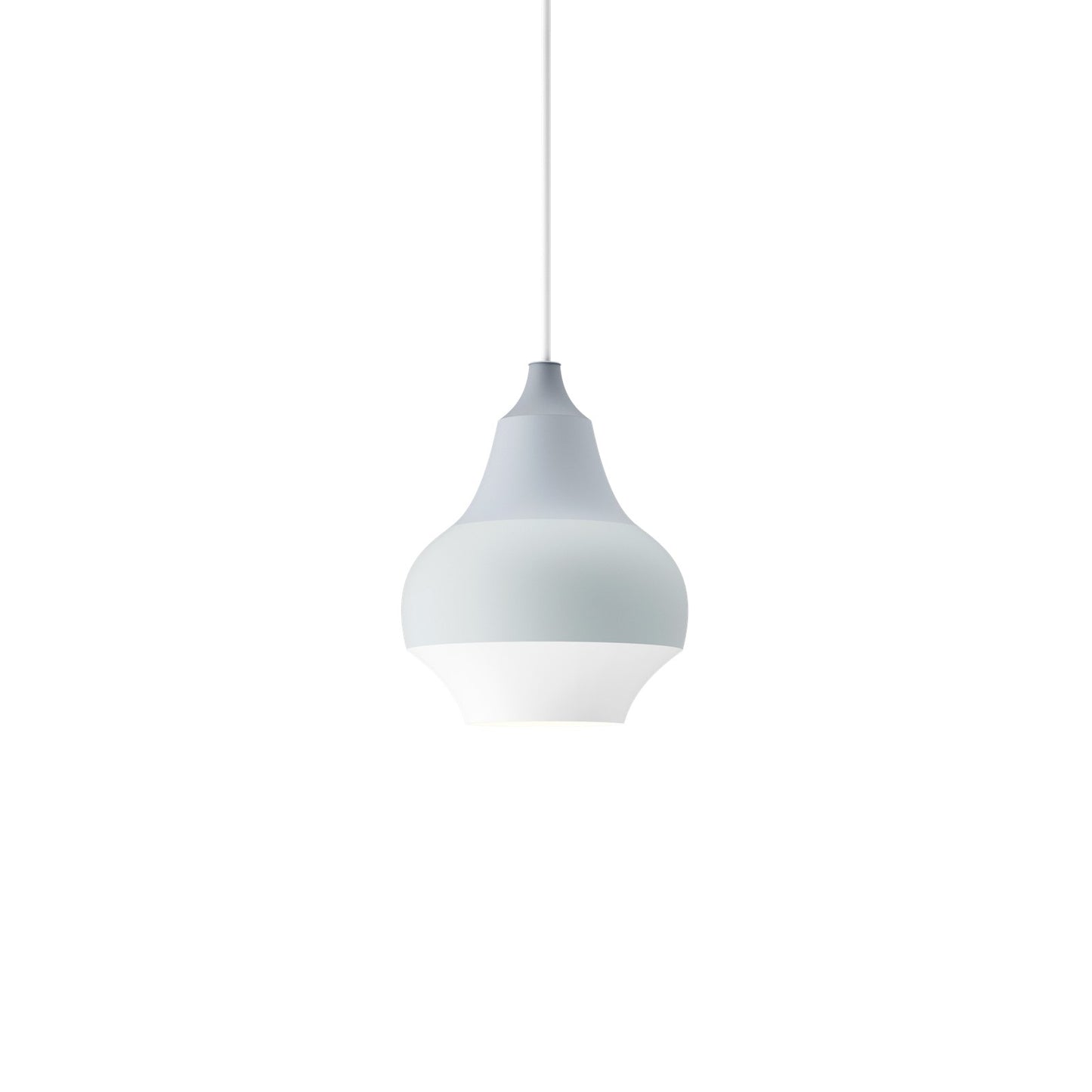 dome shaped hanging pendant lights  by Louis Poulsen 