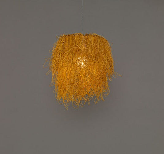 Yellow thread Designer hanging light