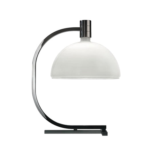 BLACK & CHROME  glass table lamp