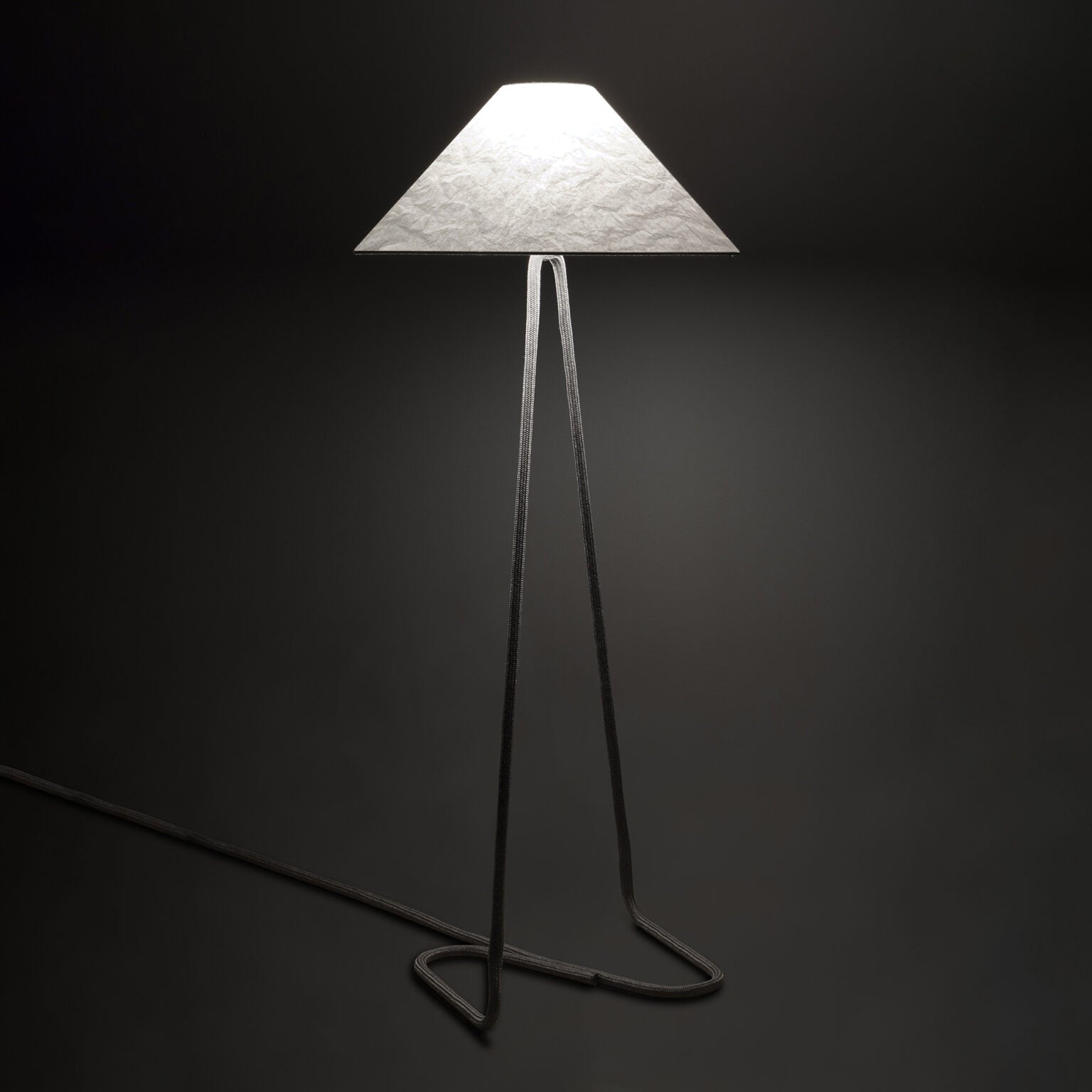 Hat floor lamp by Contardi, modern designer floor light, elegant ambient lighting for luxury interiors