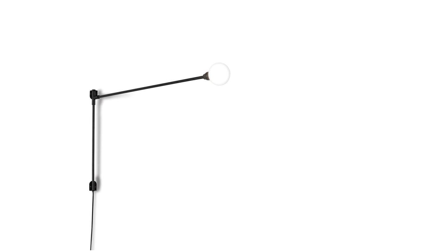 Black adjustable wall lamp by nemo, Italy