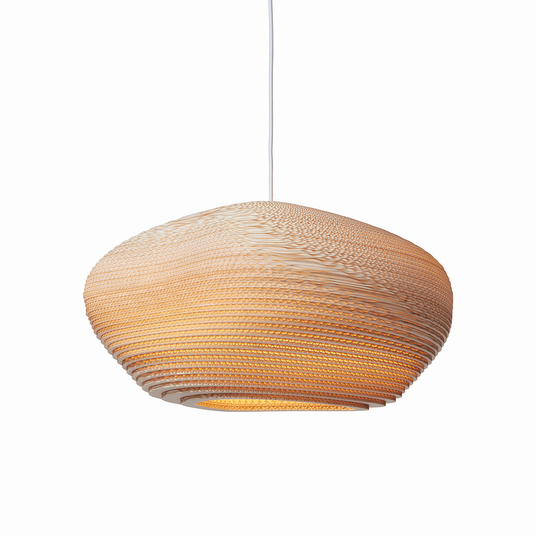 Blonde sustainable pendant light by Scraplight