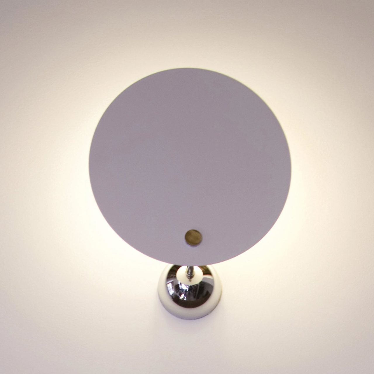 round flat wall light