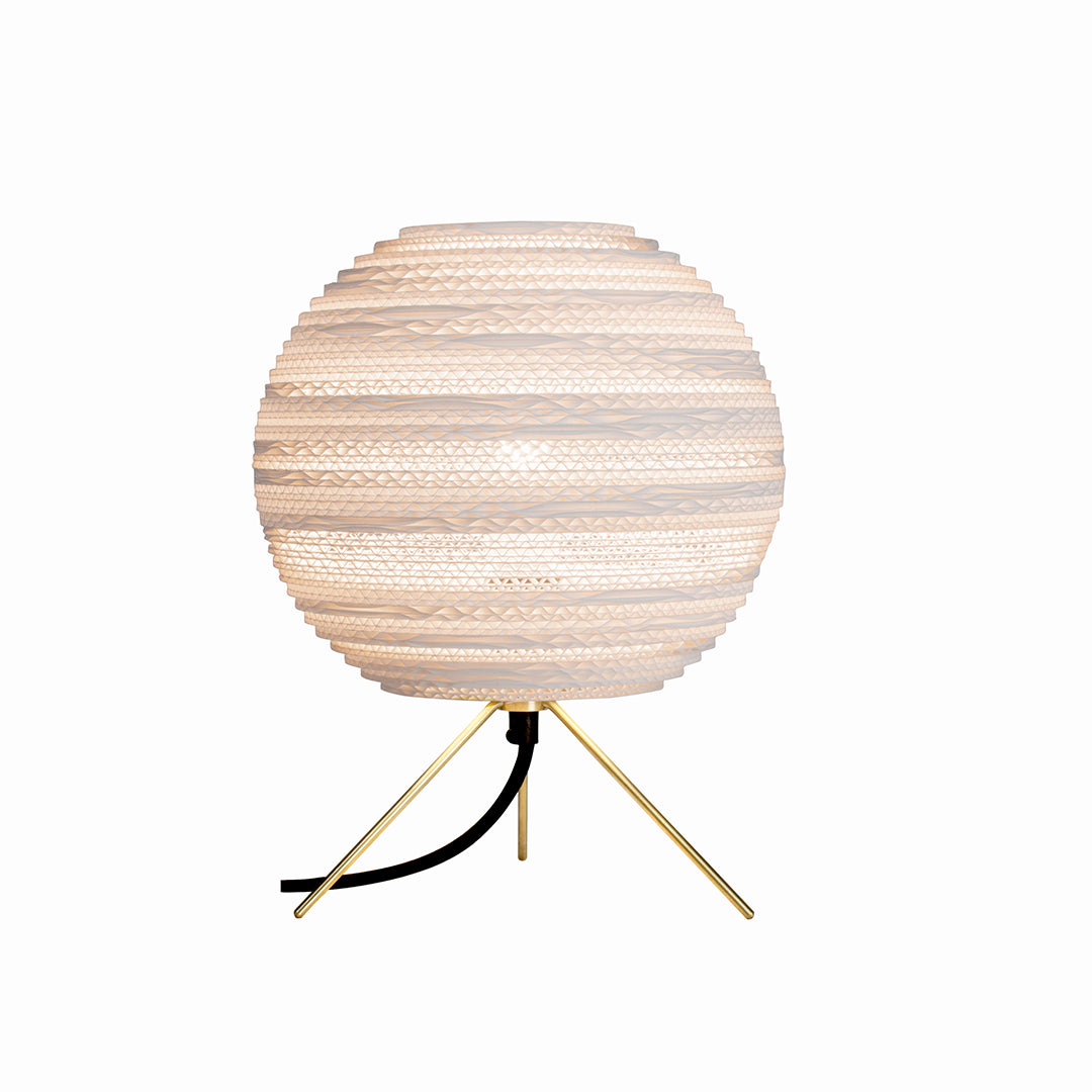 White sustainable table lamp