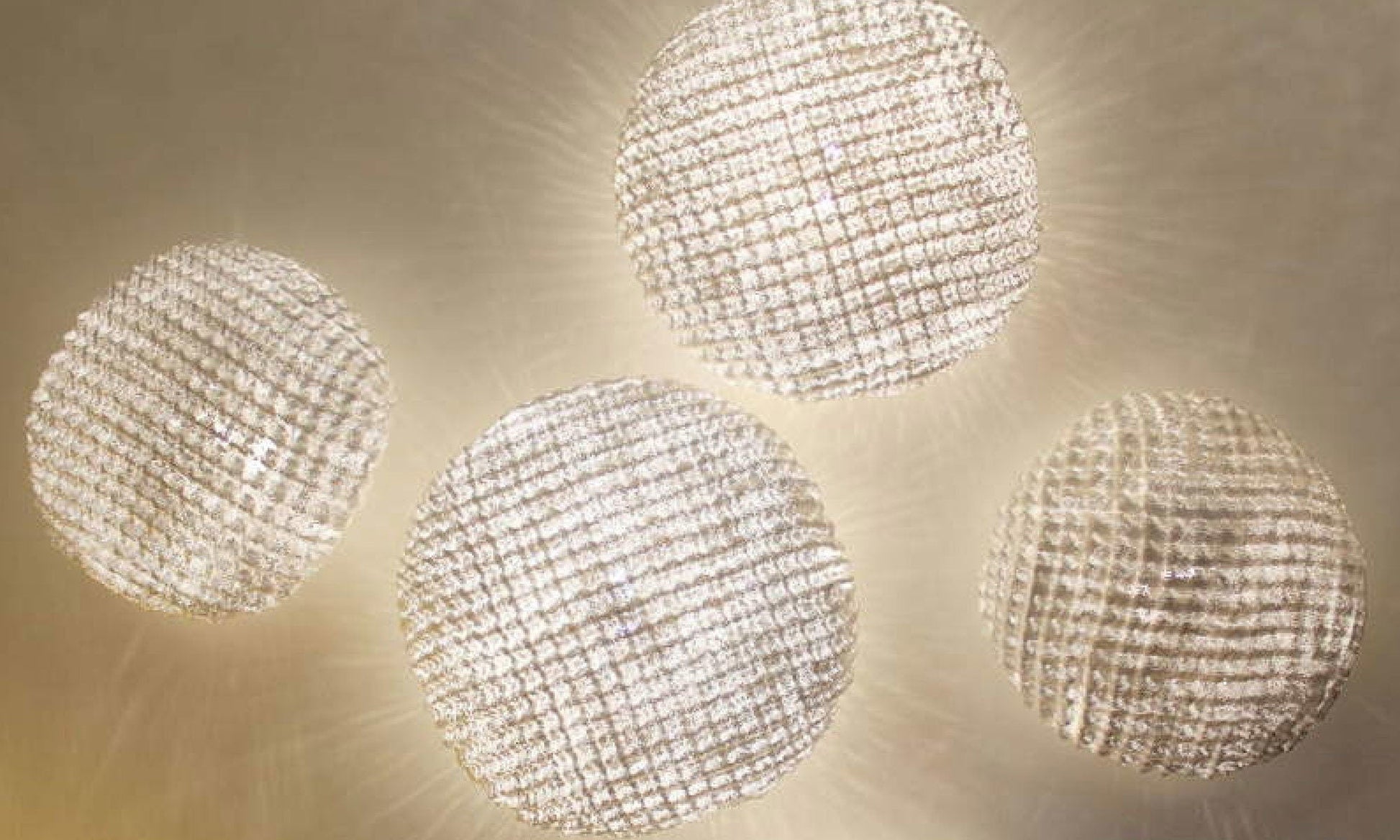 Sparkle Shiny wall lights from Europe