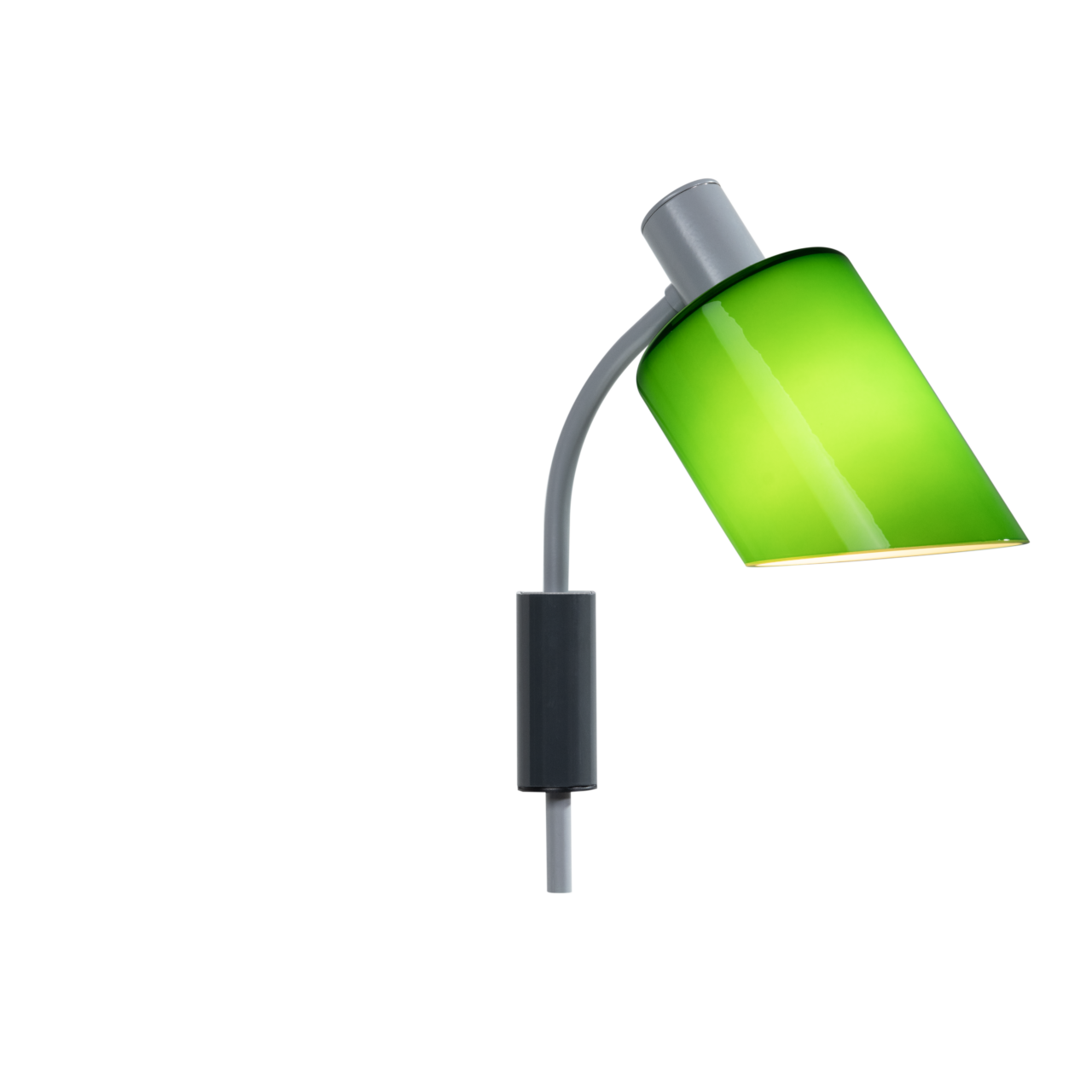 Green Glass wall light for Kids Study table