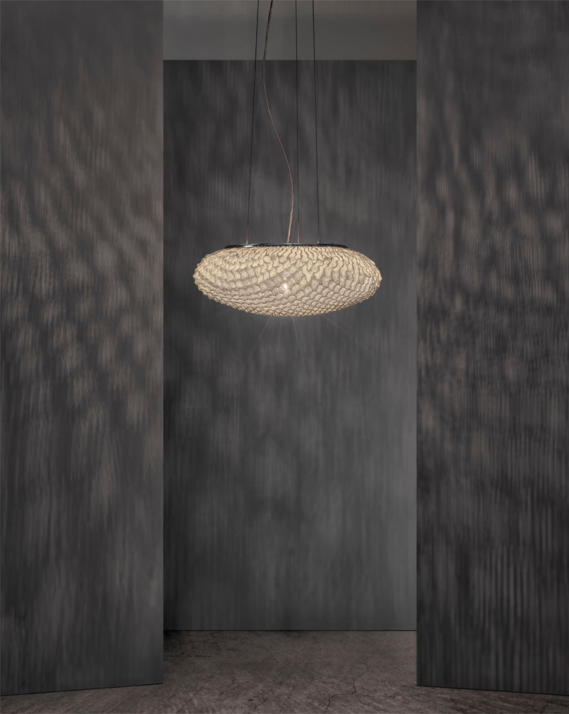 Luxurious textured hanging Light