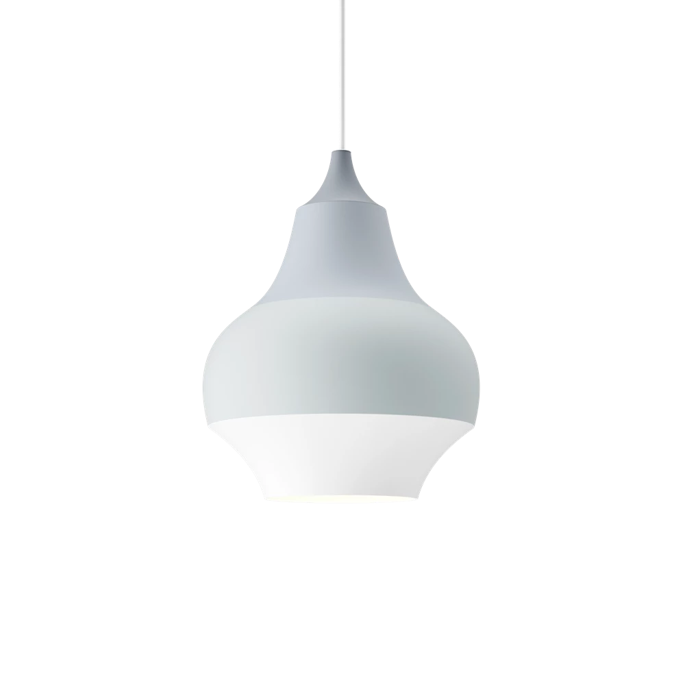 dome shaped hanging pendant lights  by Louis Poulsen 