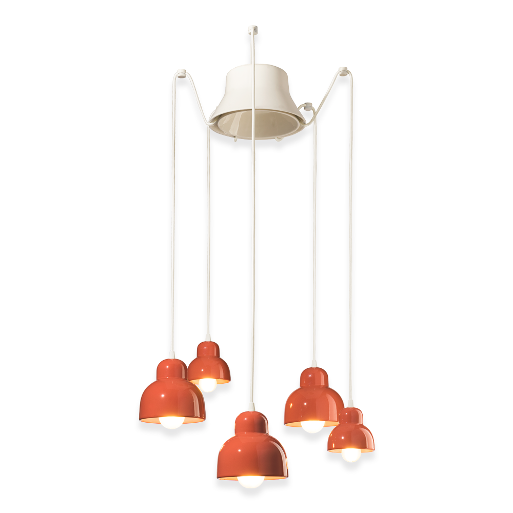 cluster pendant lamps Orange cute for Dining Area or kitchen 