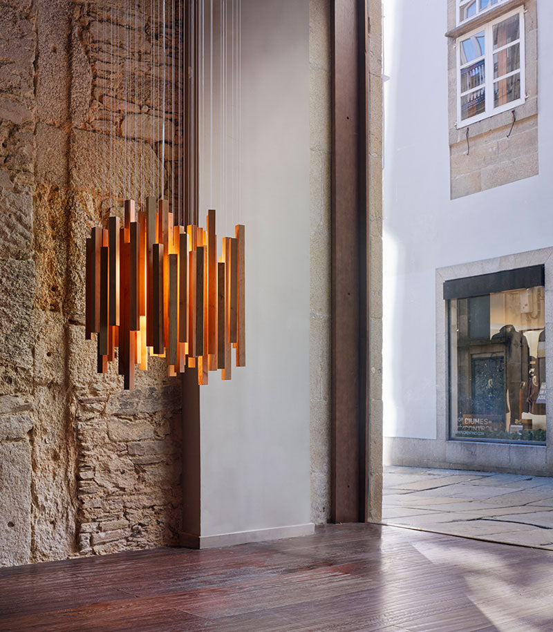 Classy Office Wood chandelier for Office, Spain