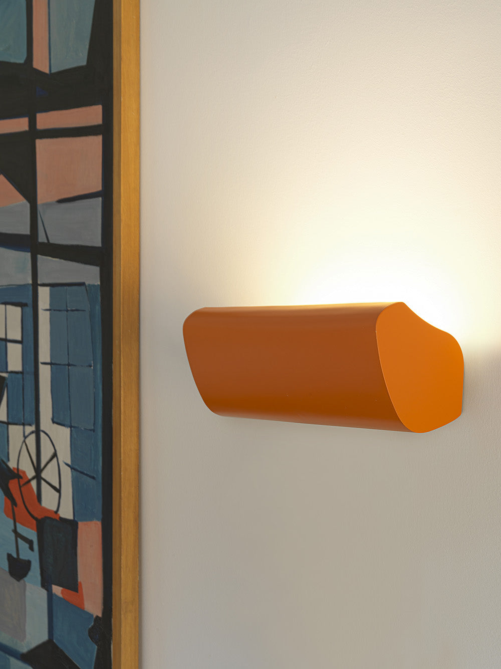 Orange photo frame wall lamp home