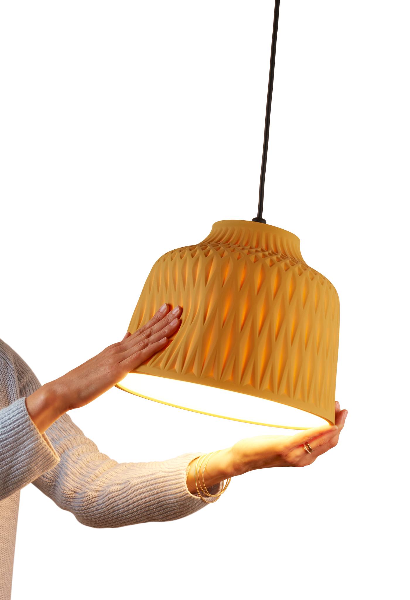 Ochre yellow Suspended light