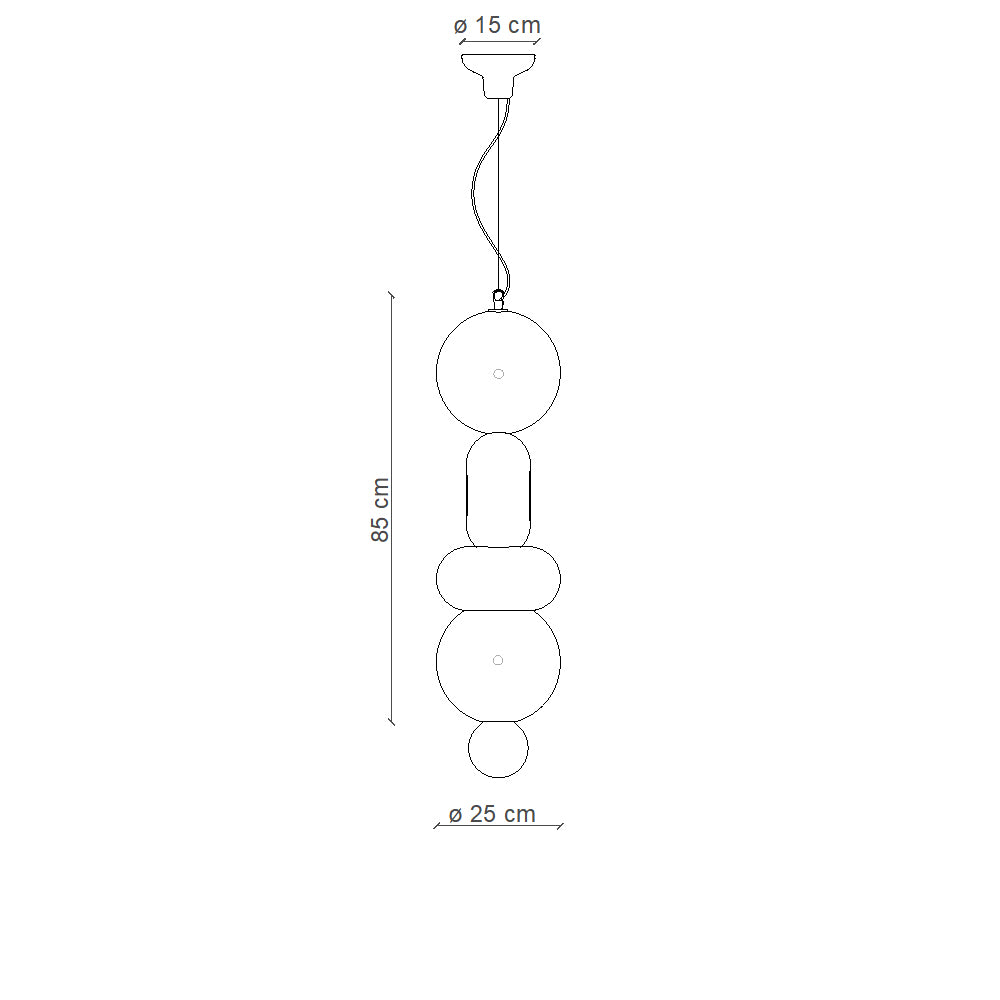 Bumbum Pendant Lamp C2754 - Mix by Ferroluce