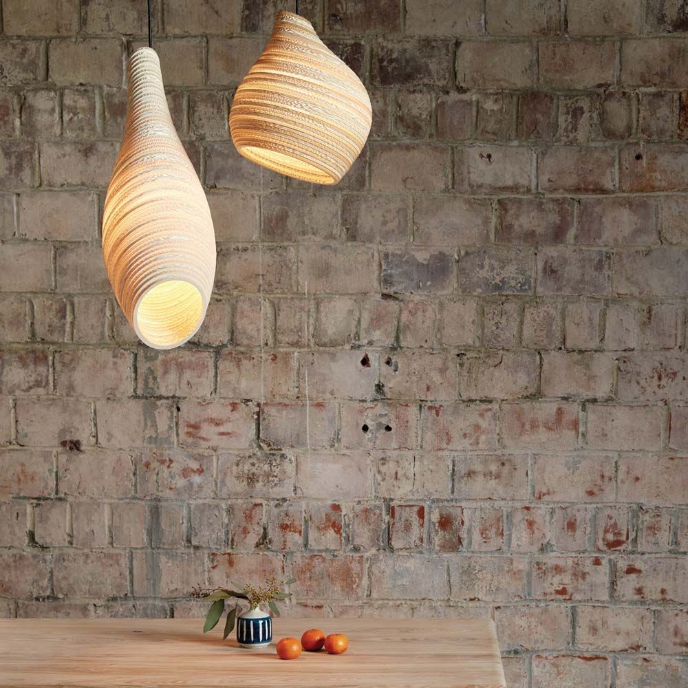 recycled Sustainable hanging light by Scraplights