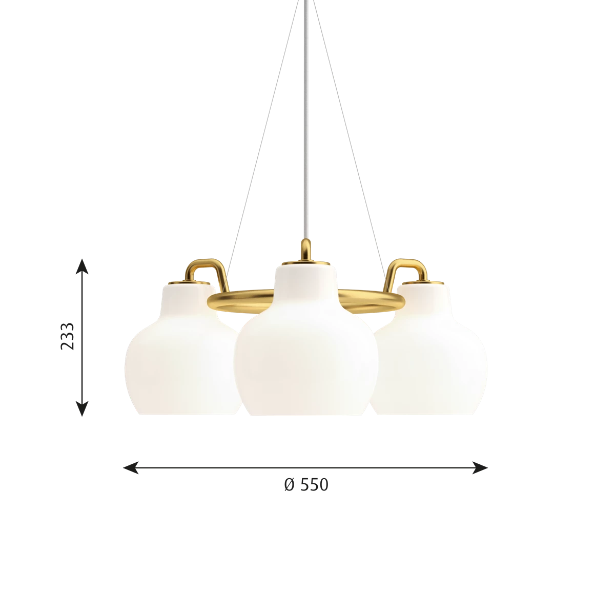 VL Ring Crown 3 Pendant Lamp by Louis Poulsen
