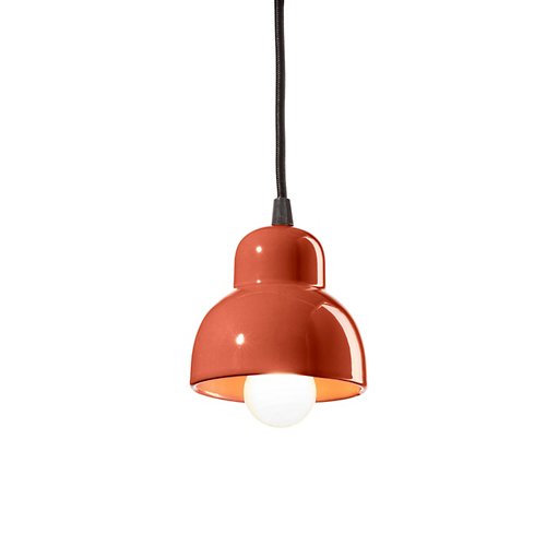 Cute Small pendant hanging light in orange 