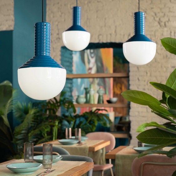 Selaron Pendant Lamp C2730 by Ferroluce