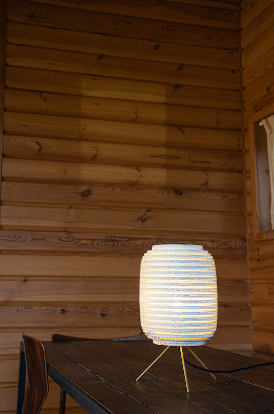 White Sustainable table lamp from Graypants