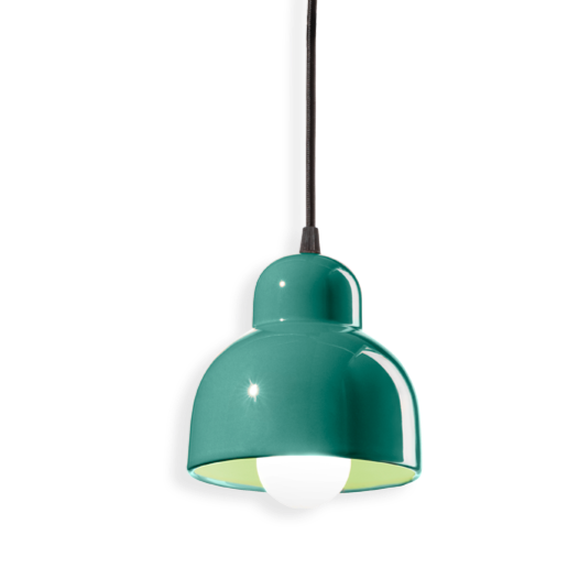 Green Ceramic pendant light Art Deco Style 