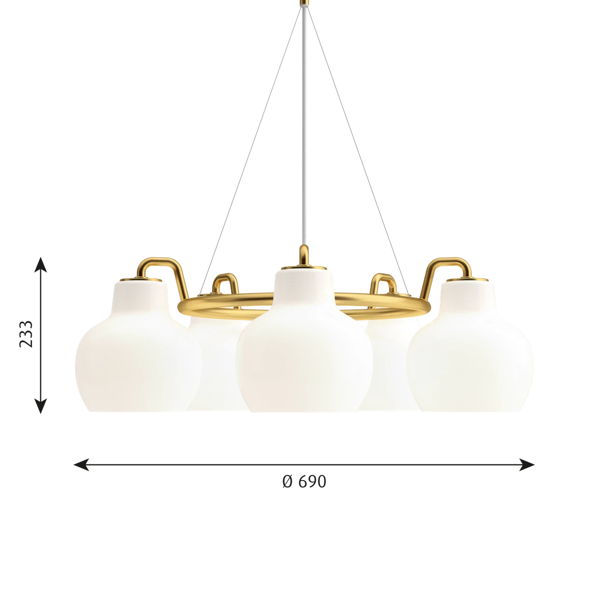 VL Ring Crown 5 Pendant Lamp by Louis Poulsen