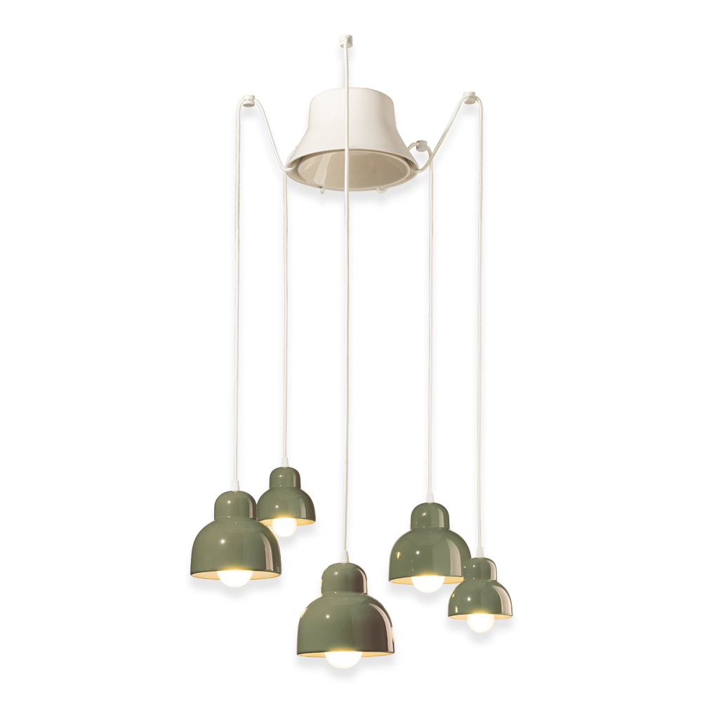 cluster pendant lamps green cute for Dining Area or kitchen 