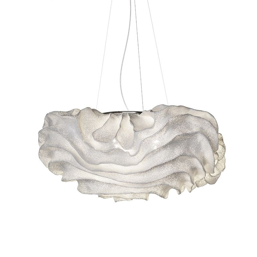 White Beautiful feminine floral chandelier 