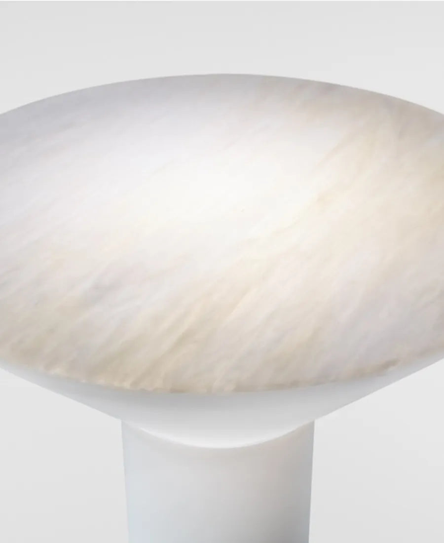 White cozy table lamp  from Spain
