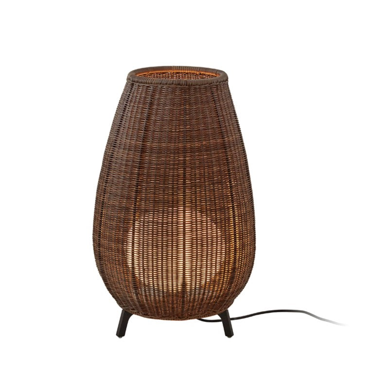 Outdoor beach rattan floor light medium