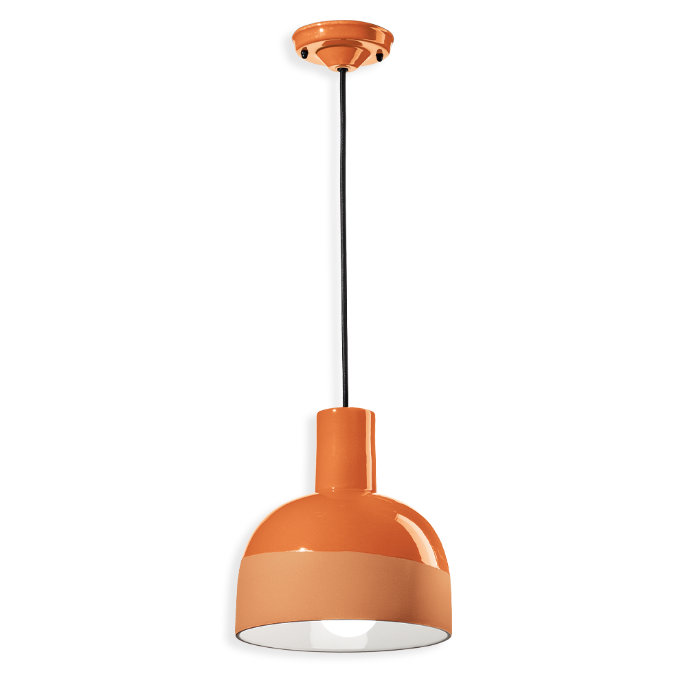 Orange Ceramic Kitchen hanging light 