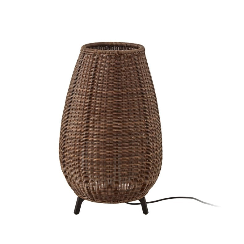 Outdoor beach rattan floor light medium