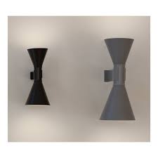 Designer Italian black metal photo wall light by nemo