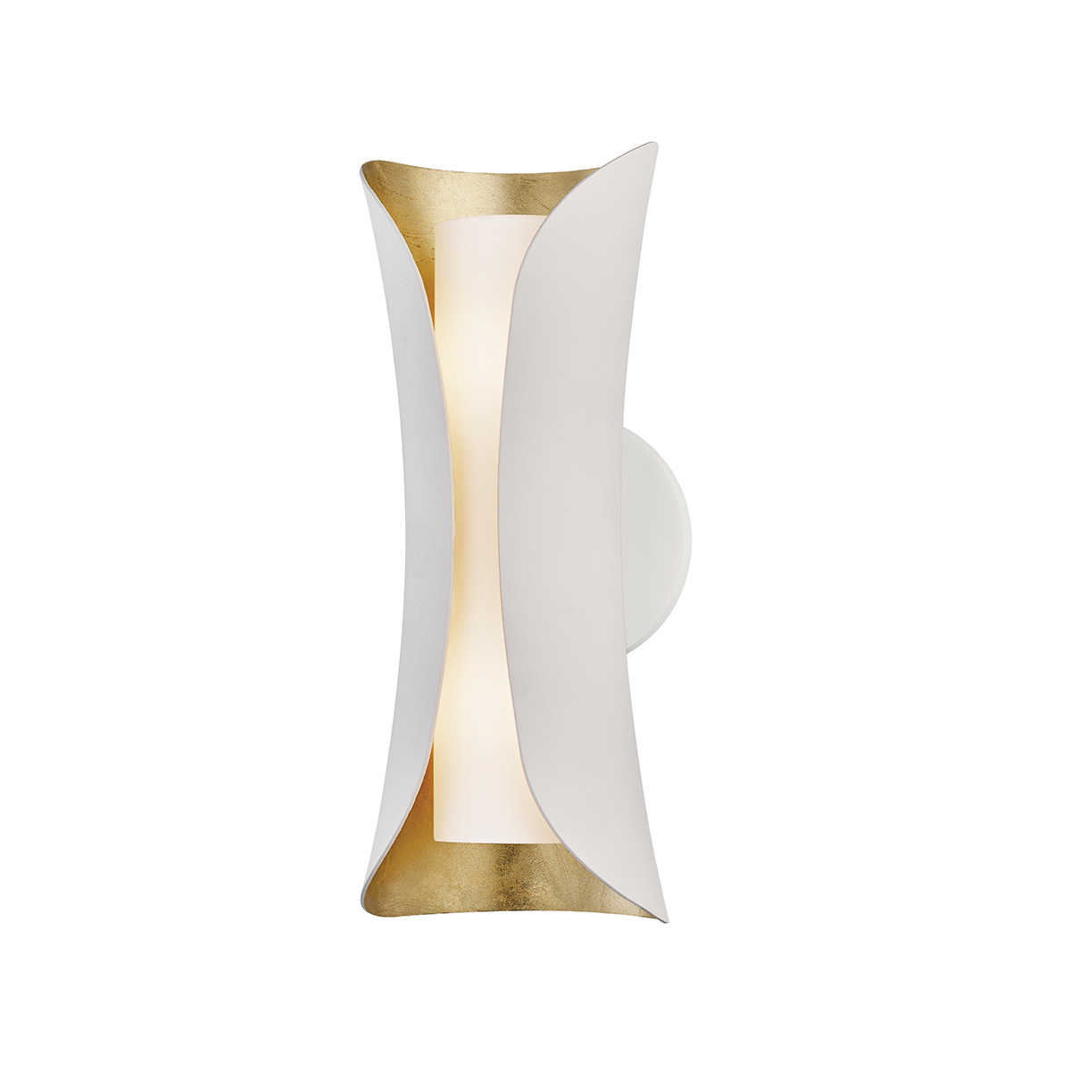 white and gold wall lamp