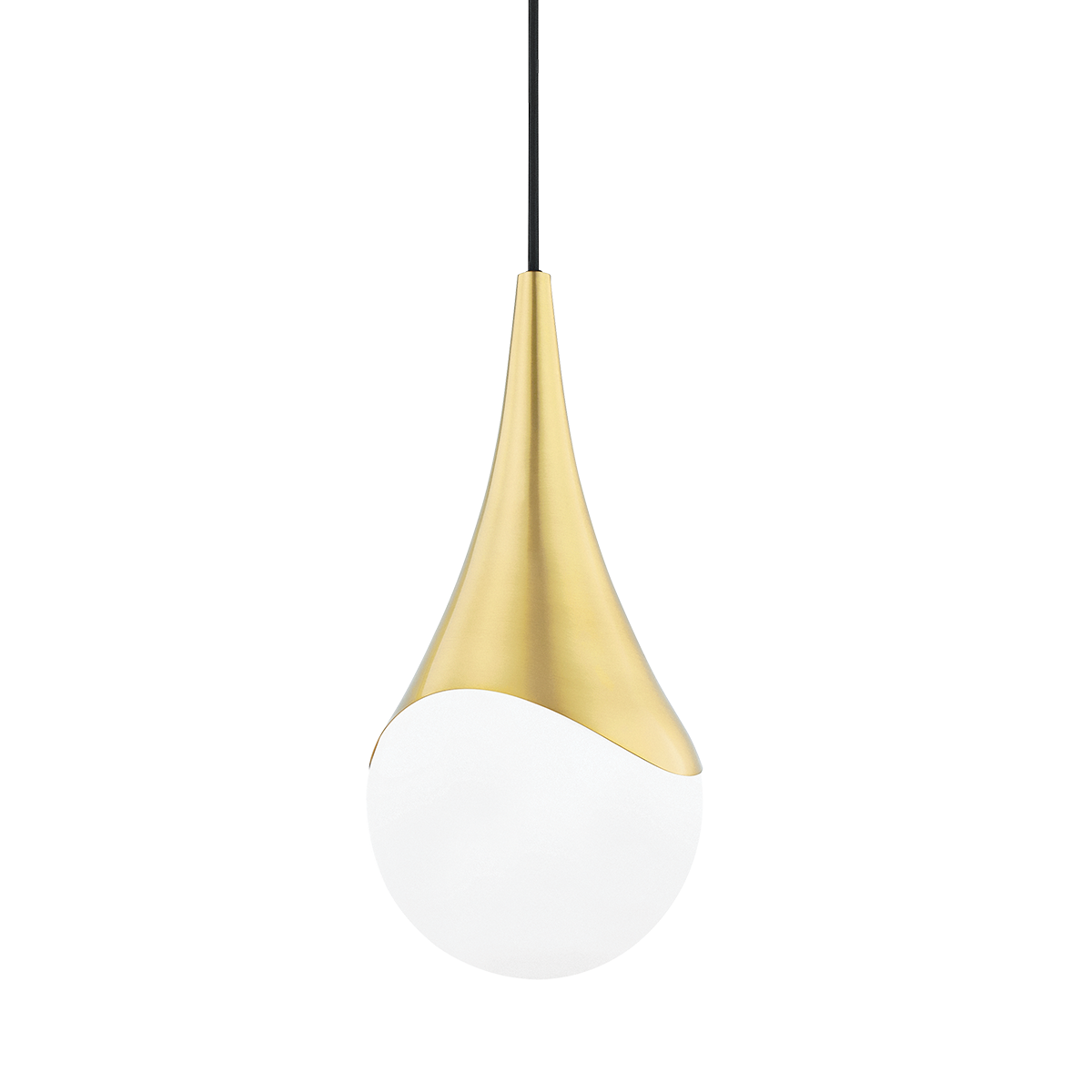Ariana Pendant Lamp by Hudson Lighting - Aged Brass