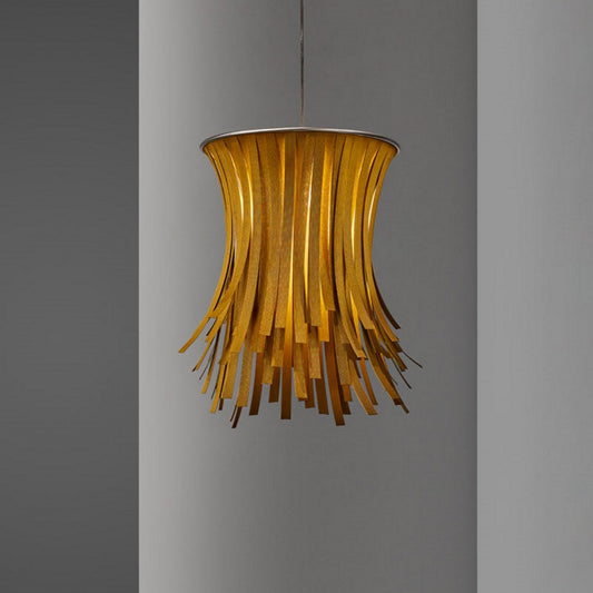 Vegan textile pendant light for fashion Studio hanging lights