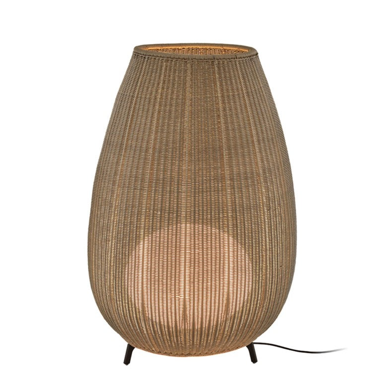 Outdoor handmade rattan floor lamp large