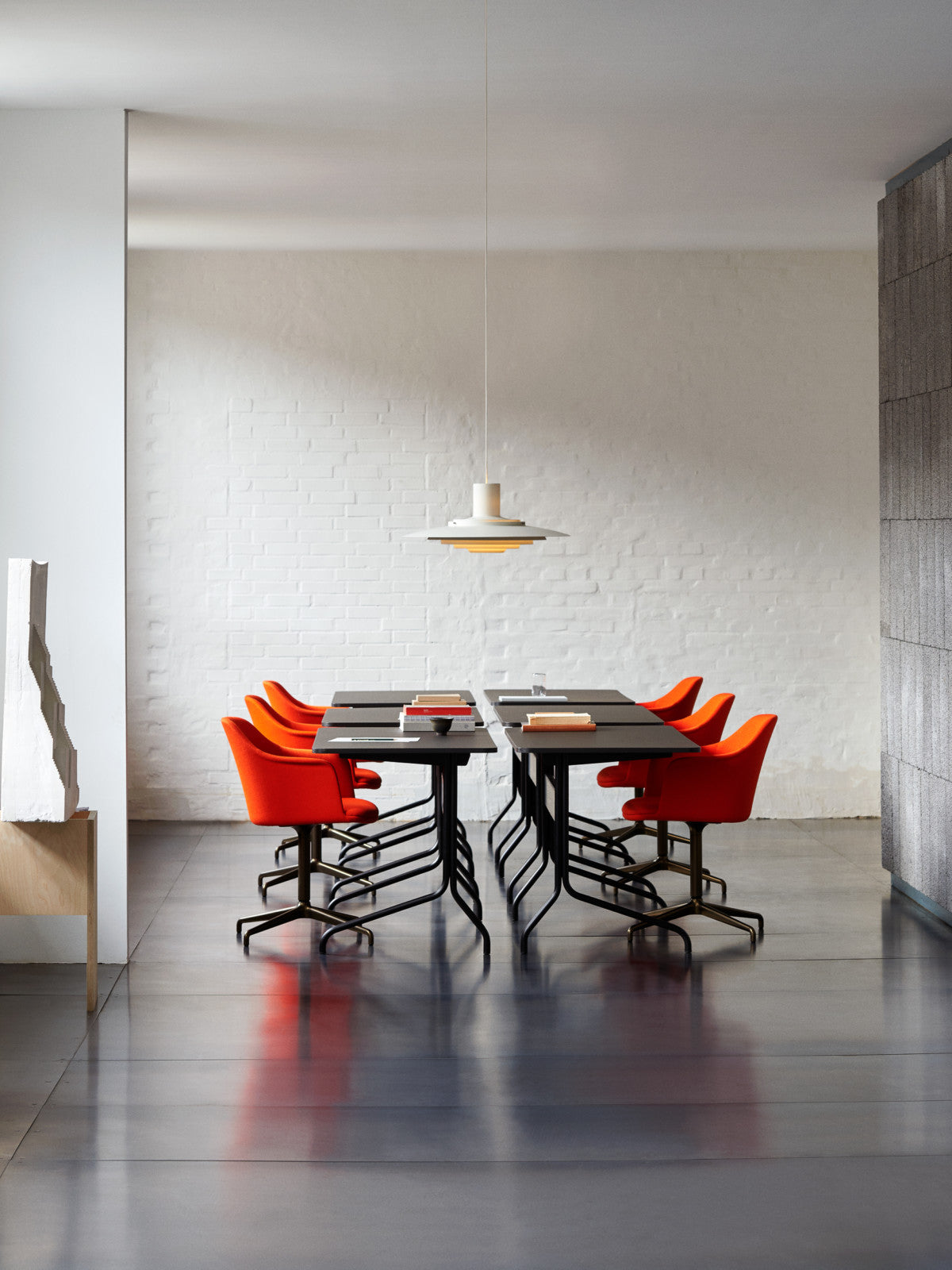 P376 Ceiling Pendant by &Tradition – Scandinavian designer light fixture for kitchen, dining, or office spaces.

