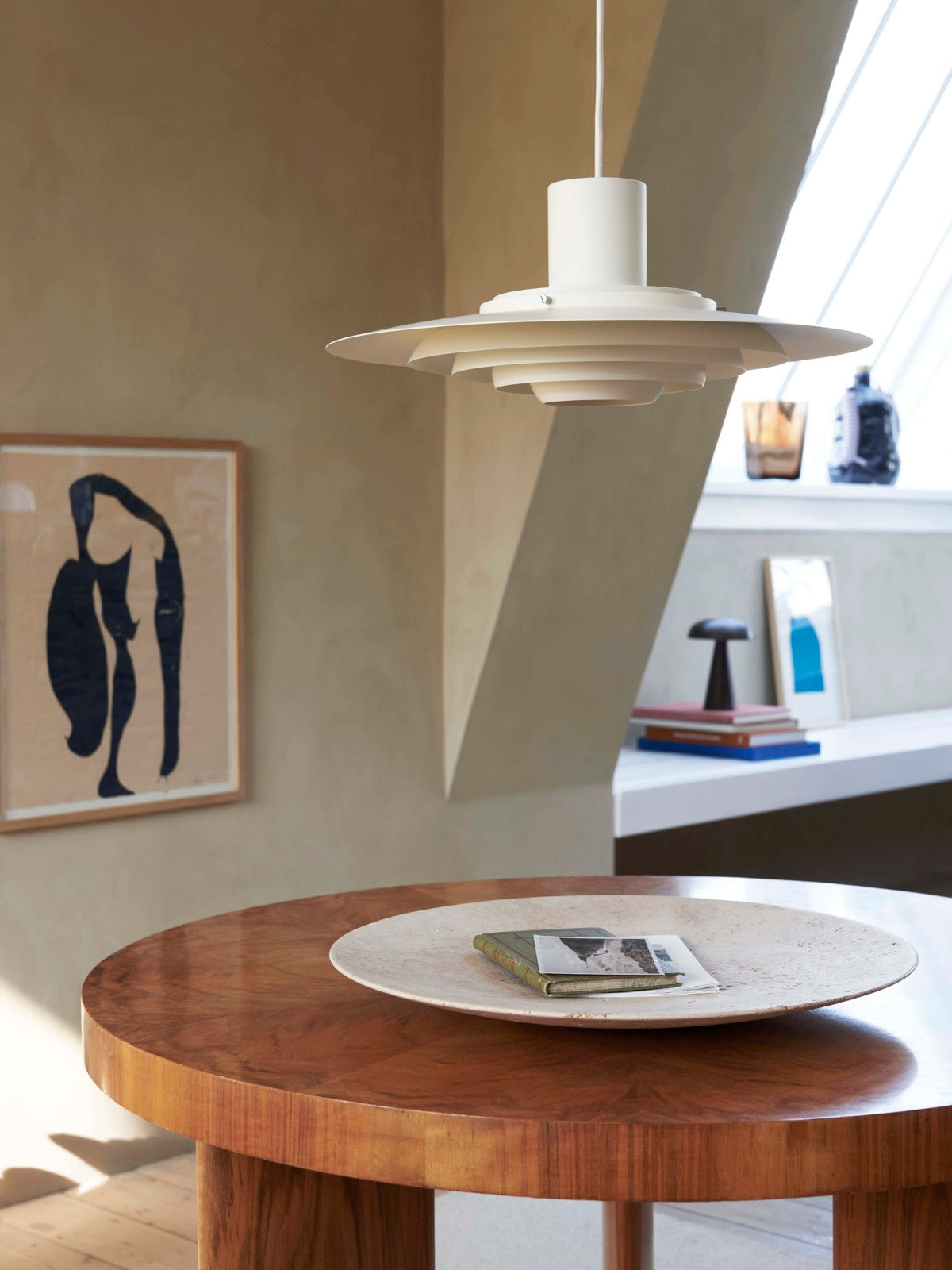 P376 Ceiling Pendant by &Tradition – Scandinavian designer light fixture for kitchen, dining, or office spaces.

