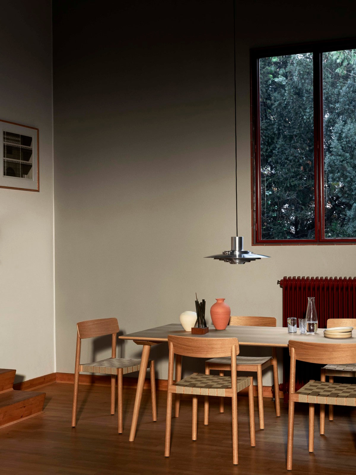 P376 Pendant Lamp by &Tradition – modern Danish design aluminum pendant light for dining room or kitchen island lighting.

