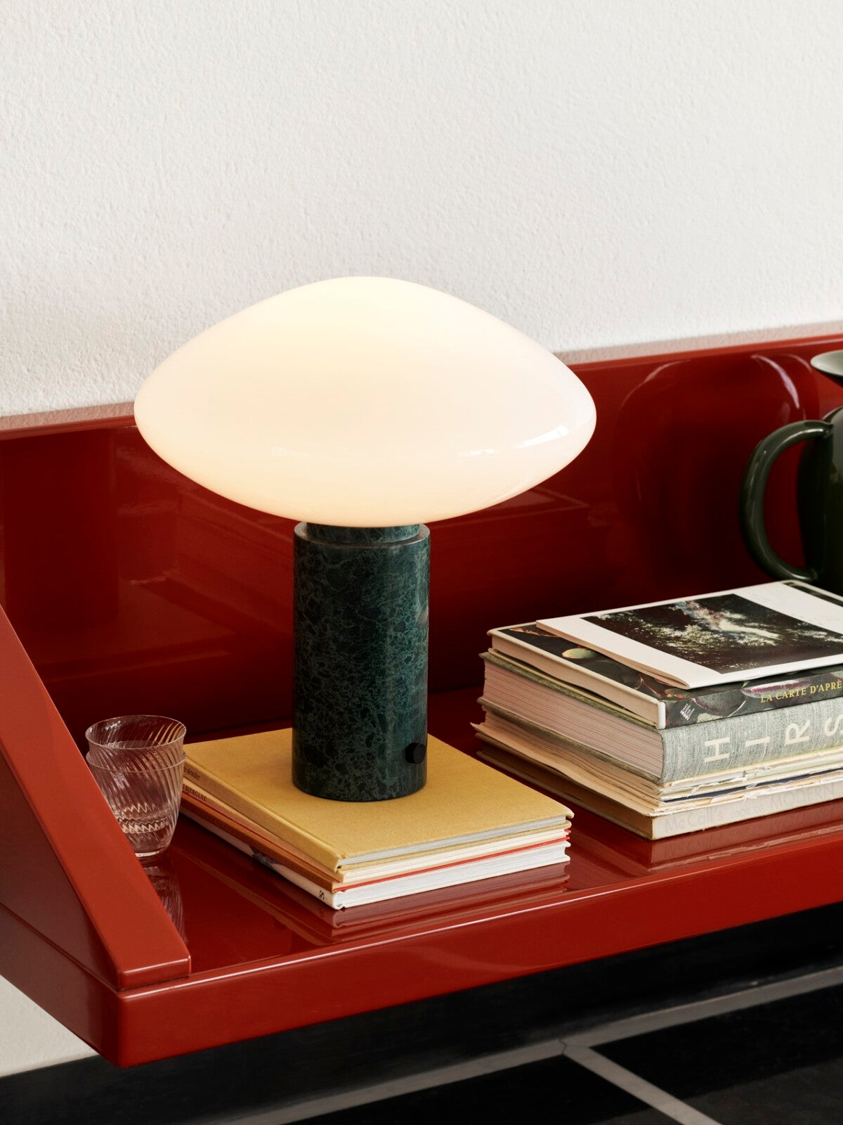 Mist Table Lamp by &Tradition – frosted glass table lamp with elegant, minimalist design, ideal for creating warm, ambient lighting in modern interiors.







