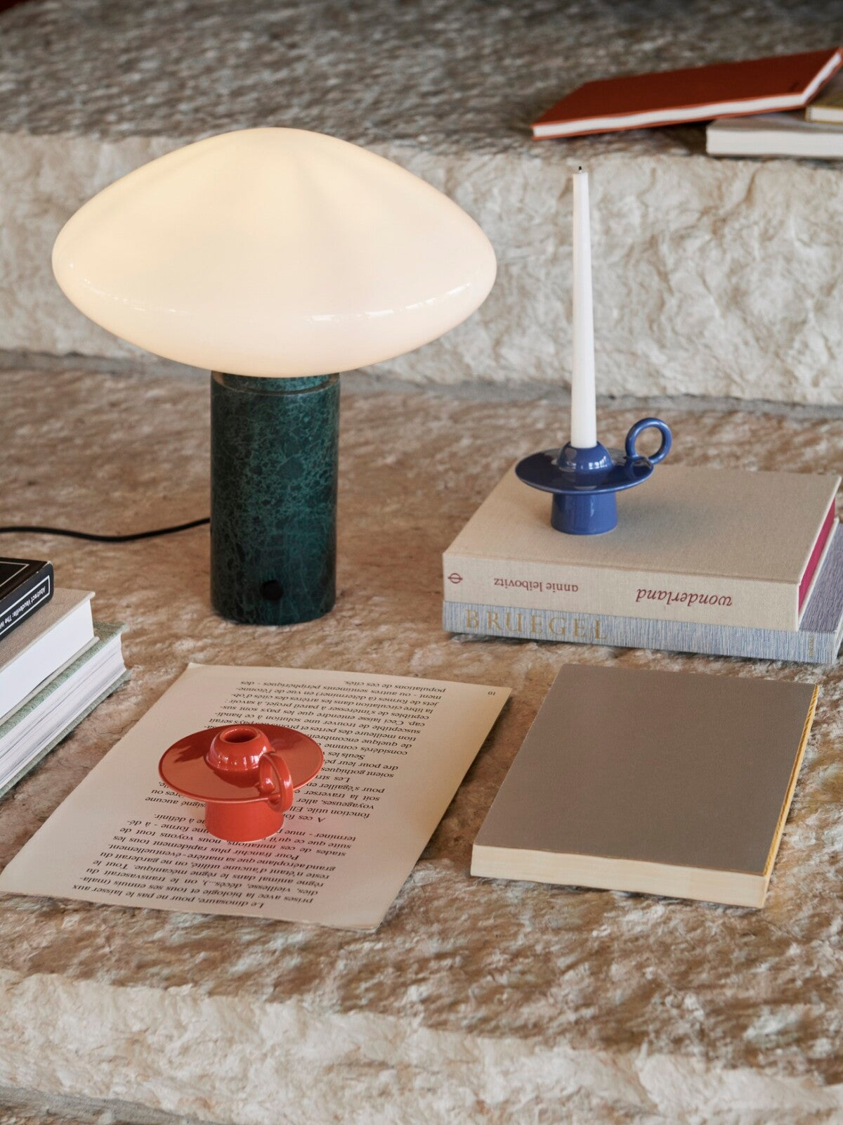 Mist Table Lamp by &Tradition – frosted glass table lamp with elegant, minimalist design, ideal for creating warm, ambient lighting in modern interiors.







